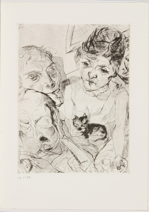 Max Beckmann: Der Abend - Selbstbildnis mit den Battenbergs