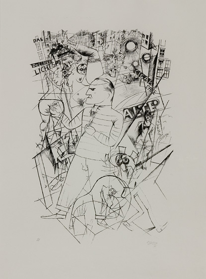 George Grosz: Selbstportrait f�r Charlie Chaplin