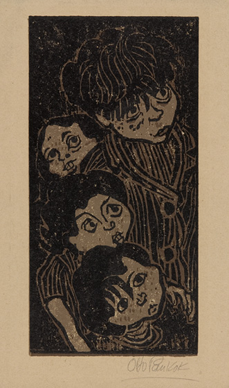 Otto Pankok: Lauschende Kinder