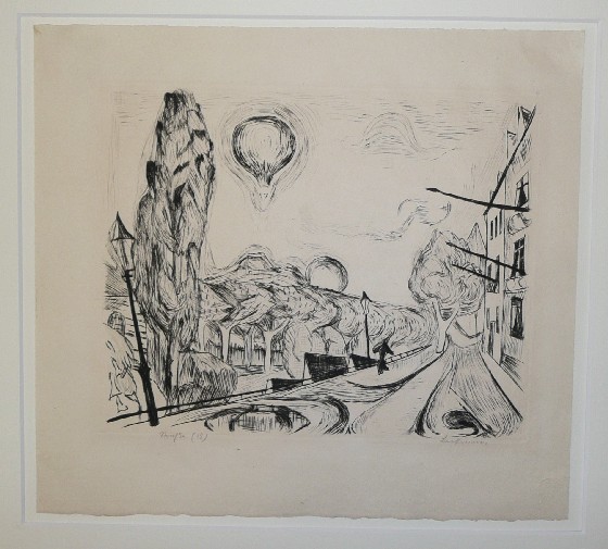 Max Beckmann: Landschaft mit Ballon