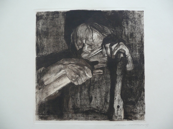 K�the Kollwitz: Beim Dengeln