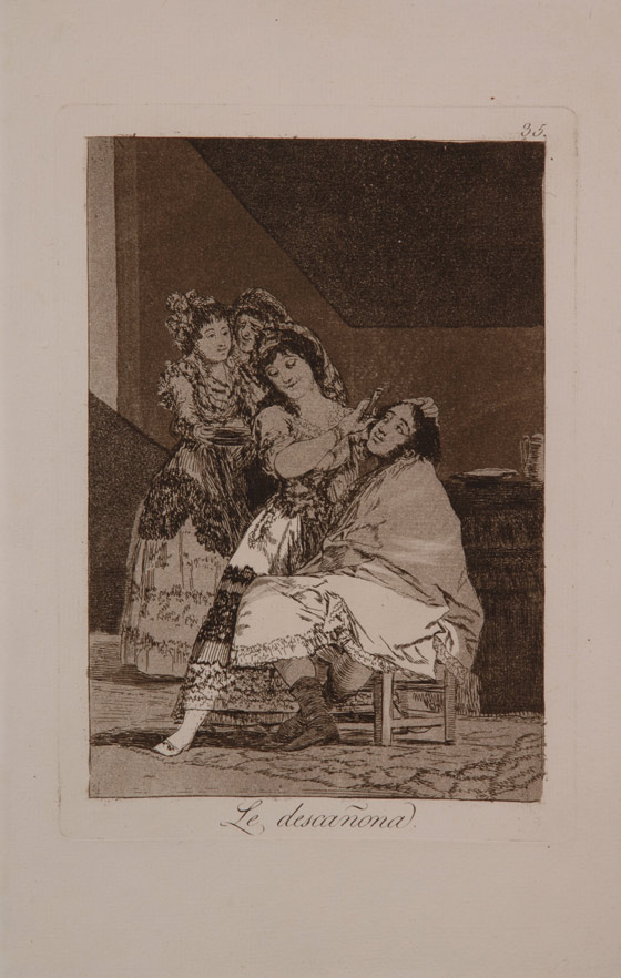 Francisco Goya: Sie rupft ihn