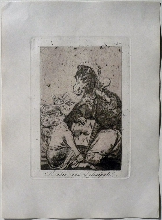Francisco Goya: Ob der Schüler mehr weiß?