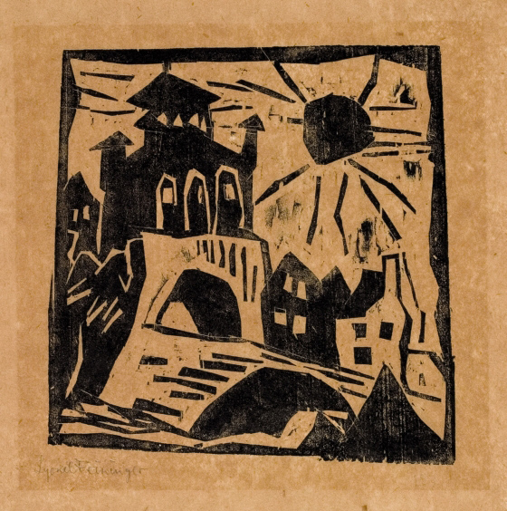 Lyonel Feininger: Das Tor, Ribnitz - Town Gate, Ribnitz