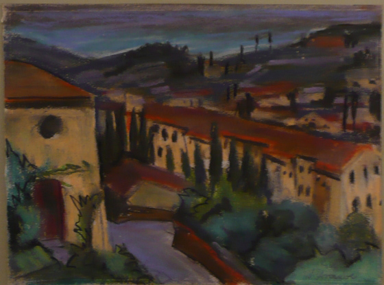 William Straube: Blick auf Fiesole vom Westen aus