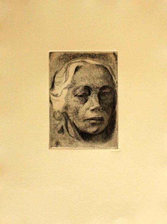 Käthe Kollwitz: Selbstbildnis (endgültige Fassung)